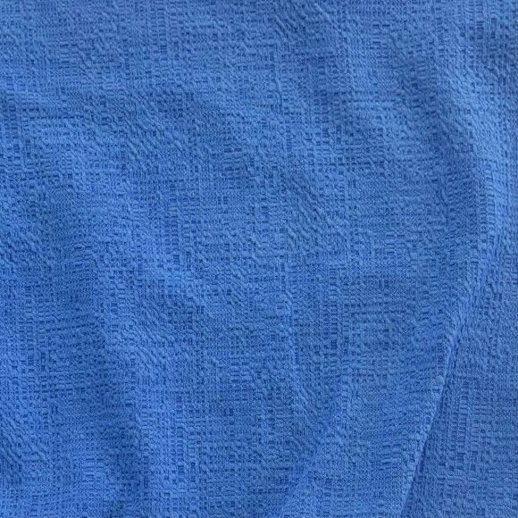 Talbots Plus - Tie-Waist Textured V-Neck Top - Periwinkle Blue - 2S - Picture 3 of 9
